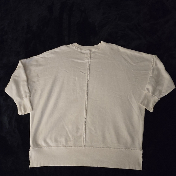 Aerie Oversized Crewneck Sweatshirt Size M Colour White 100% Cotton - Picture 11 of 15